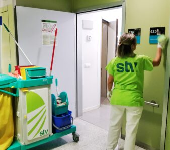 Gripe limpieza hospital