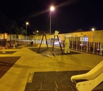STV desinfección parques Torre Pacheco